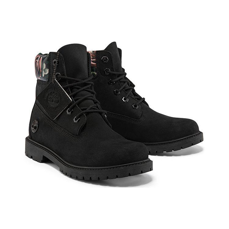 Timberland StivaliHeritage Cupsole 'Nero Nabuk Con Floreale' Donna A2M7RW