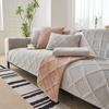 Solid Color Non-slip Sofa Cover Thicken Soft Plush Sofa Cushion Towel for Living Room Furniture Decor Slipcovers Couch Covers