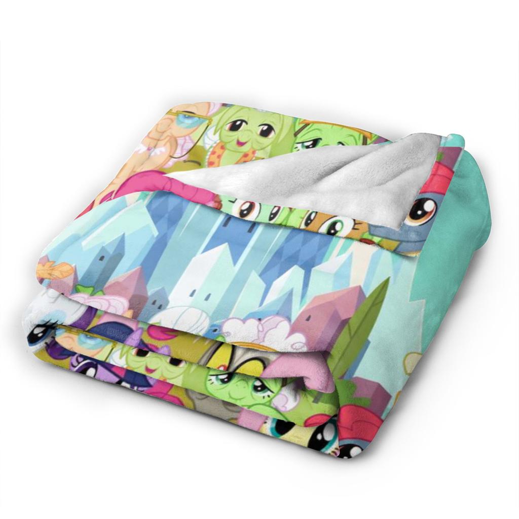 My Little Pony Friendship Is Magic Soft Warm Blanket  Kids Adult Plush Throw Blanket Pattern Home Decor Flannel Sofa Bed Cover