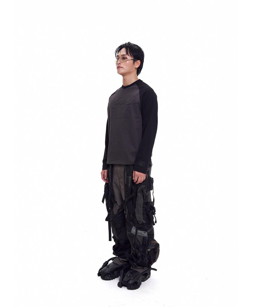 Tibioeseu Architect Raglan Long Sleeve Black