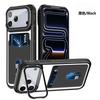Luxury Transparent Slot Card Holder Skin Feel Phone Case For iPhone 17 Pro Max 16 Plus 15 14 13 12 Shockproof Slim Fit Cover