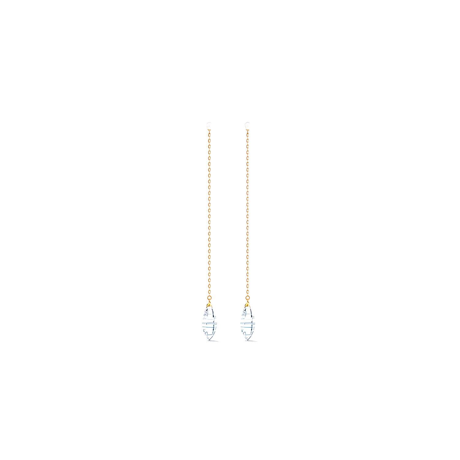 Swarovski So Cool Long Earrings Women earrings White Gold 5521724 White/Gold-Plated