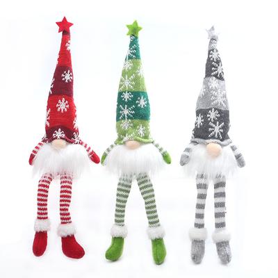 Quirky Fabric Christmas Elf Dolls with LED Lights For Xmas Tree Decor