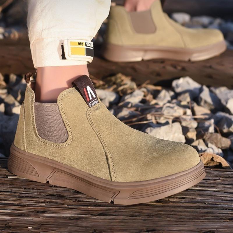 Non-slip Durable Men's Soft Soled Safety Shoe Design Protective Shoes with Anti Smashing and Anti Piercing Properties Work Boots