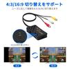 Mcbazel RAC To HDMI Converter AV Aspect Ratio To Switching Compatible with Game Consoles Recorders Black Adapter, Composite, Switch, 43 169