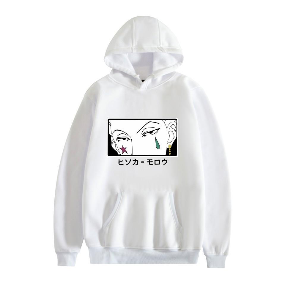 Anime Letter Print Hooded Autumn And Winter Sweater