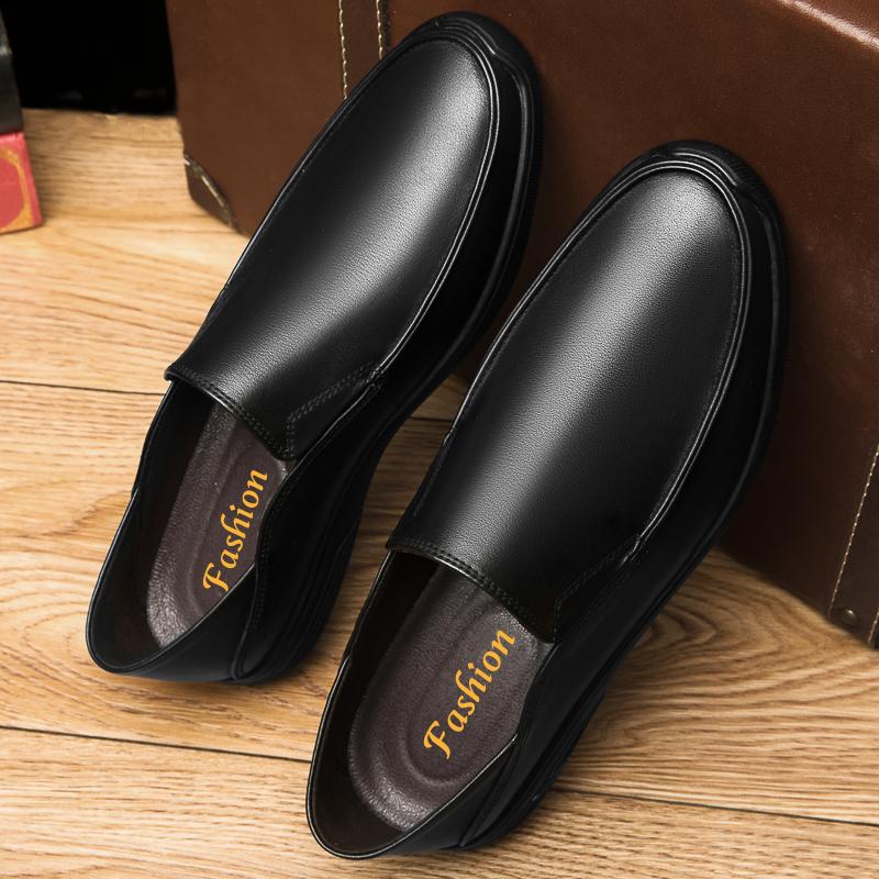 Ekte Skinn Herresko Slip On Loafers Fritidssko i Skinn Komfortable Kvalitets Flats Herresko
