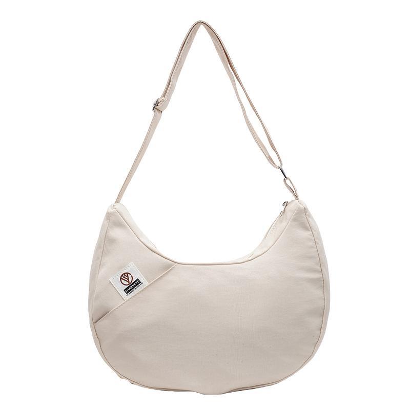

Solid Color Shoulder Bag Crossbody Bag Women s Hobo Bag бежевий