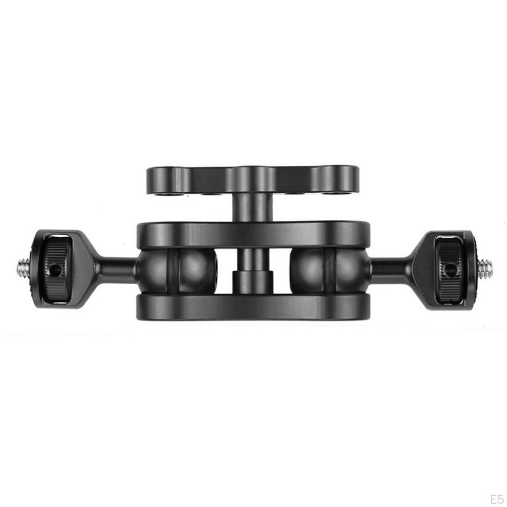 360° Arm Hand Extension Adapter Mount w/Two Ballheads for Camera Acc