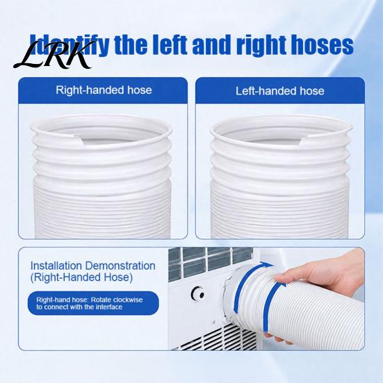 High Temperature Resistant Exhaust Duct Portable Air Conditioner Hose, 5.9 Inch Diameter Universal Replacement Ac Hose Connector for Mobile