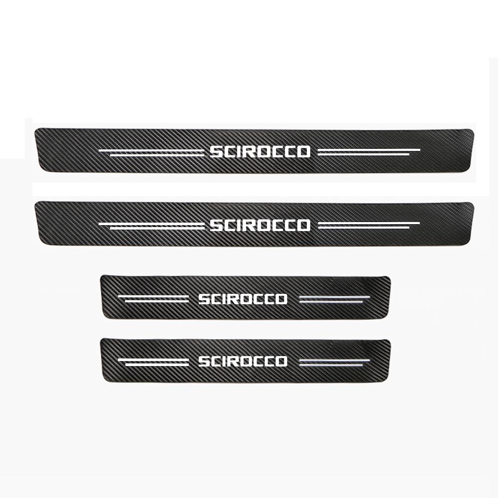 

Автомобильная наклейка из углеродного волокна, декоративная полоса, автомобильный порог для Volkswagen SCIROCCO Auto 4pcs For SCIROCCO
