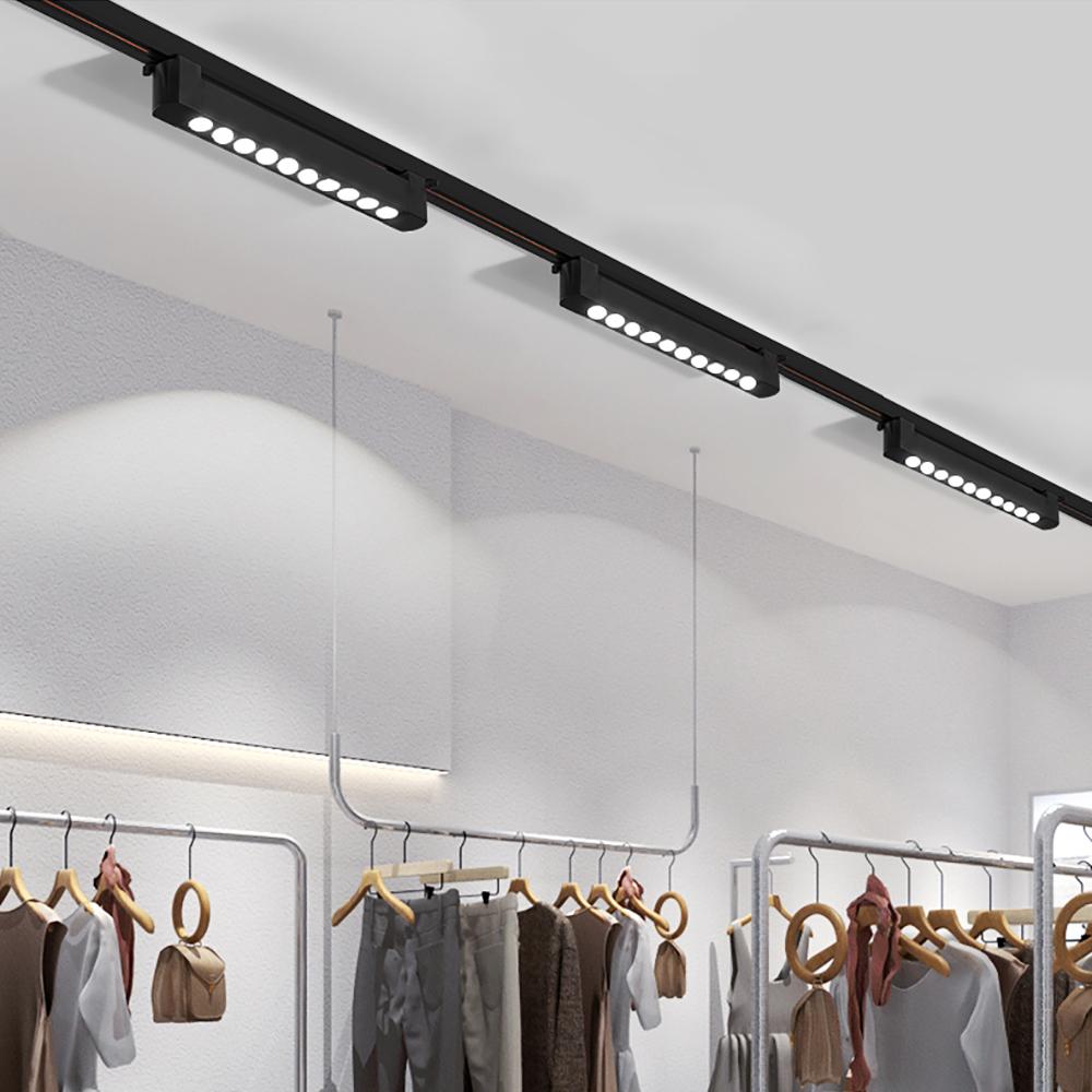 3-wire Long track lighting AC110V 220V LED Fill Light Live Linear Lamp LED Grille Guide Lamp 10W 20W 30W Floodlight Spotlight
