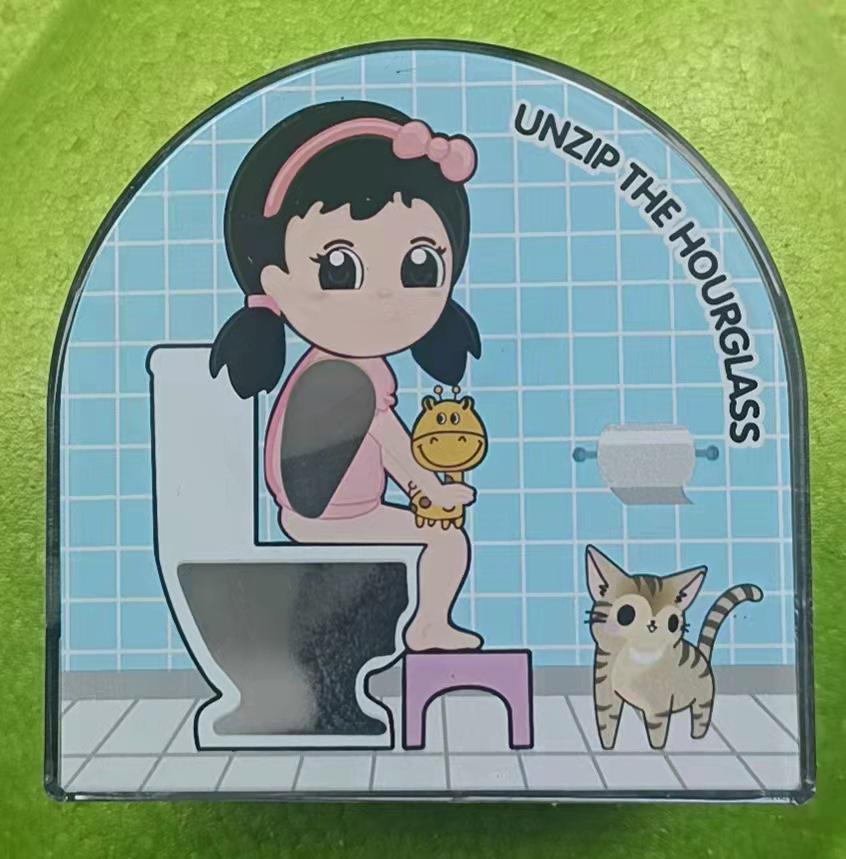 Cross-Border Hourglass Toilet Timer: 5-Minute Decompression & Pressure Relief Device