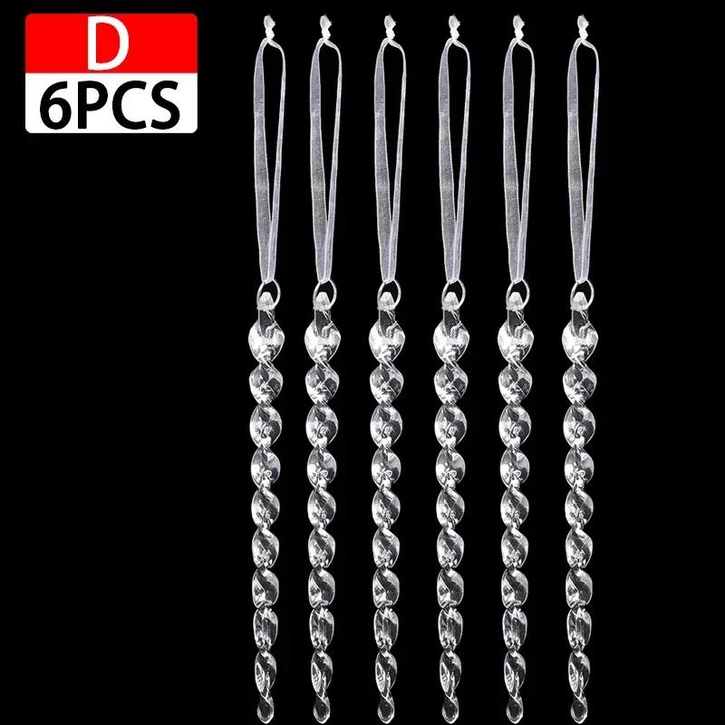 Crystal Snowflake Ornament Christmas Tree Icicle Snowflake Angel Elk Reindeer Clear Crystal Indoor Outdoor Party Decorations