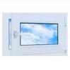Finestra PVC Antracite 60X40 Destra, Nuova 600X400 Mm Vasistas-Apertura a Ribalta Bi-Vetro