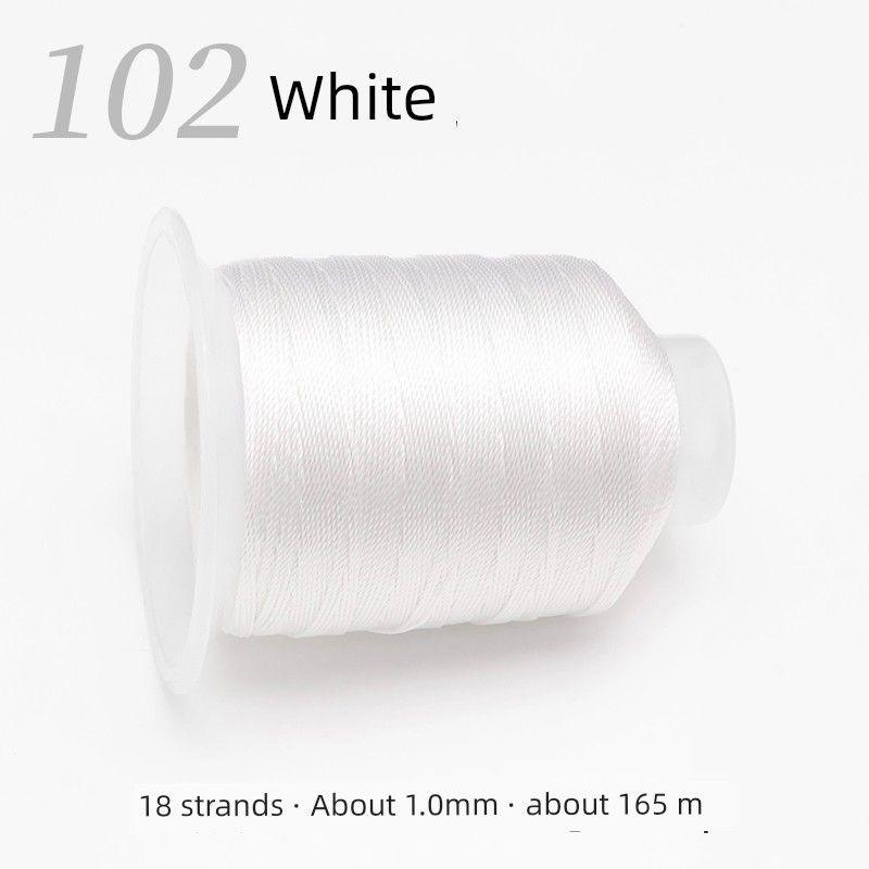 

18-прядный плетеный проволочный шнур цвета Моранди, шнур-подвеска для переноски, материал для DIY, браслет из плетеного шнура ручной работы White(102/White])