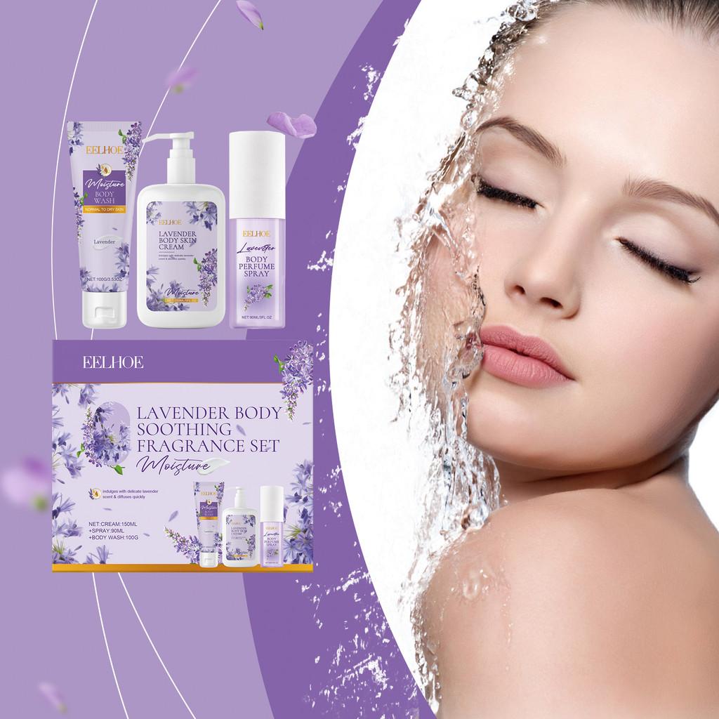 Eelhoe Lavender Body Care Set For Moisturizing Refreshing And Non-greasy Skincare