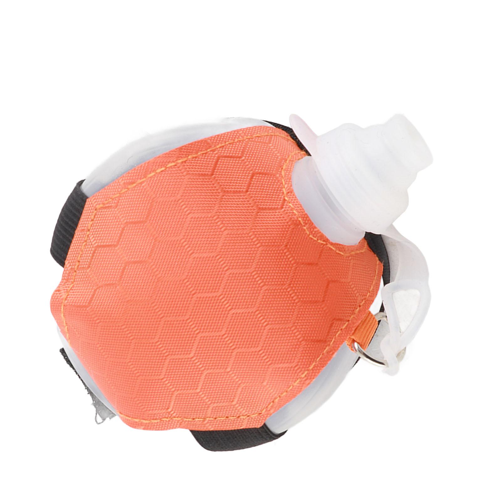 

Sports Wrist Water Bottle Wearable HandsFree Silicone Portable Running Water Bottles(Orange ) оранжевый