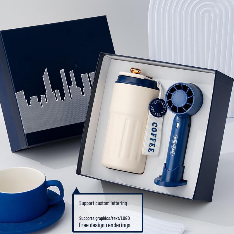 Corporate Gift Set: Thermos Cup & Mini Fan