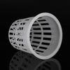 10pcs/Set Durable Safe Plastic Hydroponic Basket Cup for Garden Balcony Planting(White)