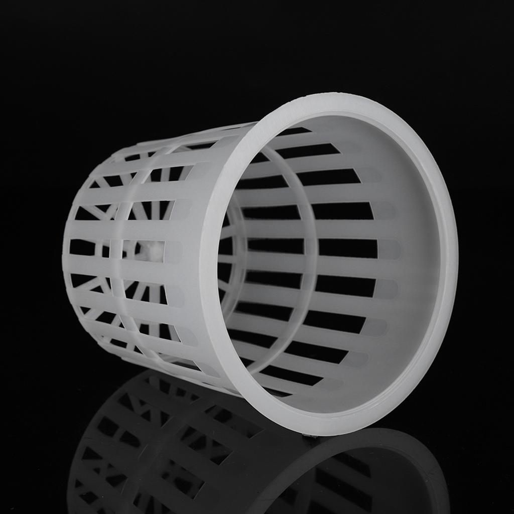 10pcs/Set Durable Safe Plastic Hydroponic Basket Cup for Garden Balcony Planting(White)
