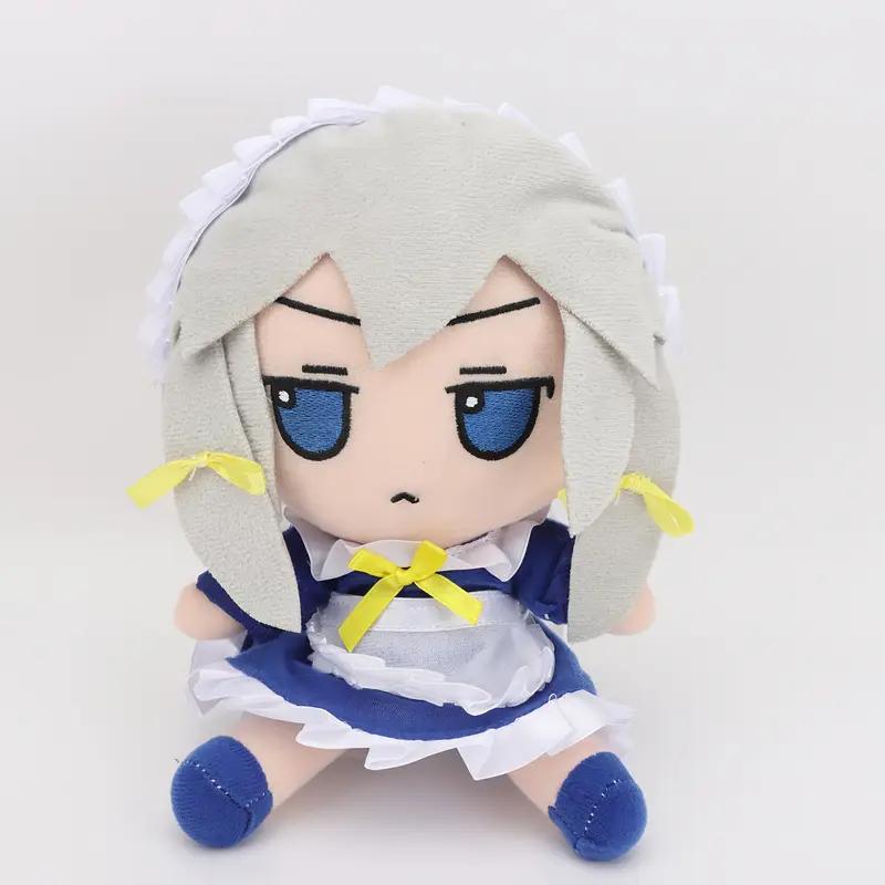 20cm Touhou Project Lovely Plush In Stock fumo×fumo TouHou Project Basic Izayoi Sakuya Doll Anime Peripheral Plush Toys Kid Gift