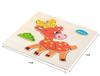 Cartoon Animal Fruit Car Pattern Wooden 3D Puzzle Baby Intelligence Early Learning Educational Toy Cute Wood Puzzle For Kids