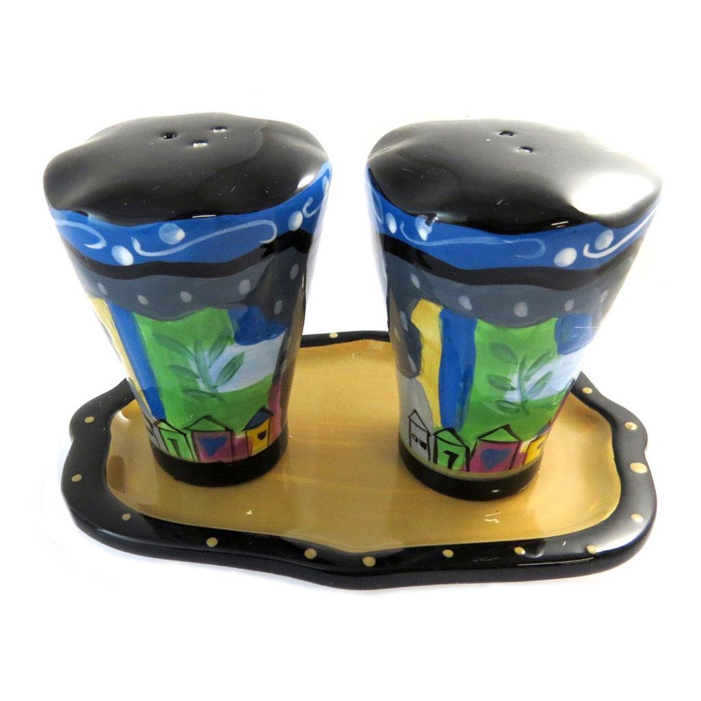 Les Trésors De Lily [P1369] - Vícebarevná sada soli a pepře „Graphio“.