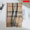 1Pcs Autumn and Winter New Men's Faux Cashmere Scarf, Neck Warmer, Korean Style, British Plaid, Versatile Trendy Men's Scarf, Best Choice F