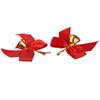 10pcs Mini Christmas Bell Bow Bowknot Mini Red Bow Delicate Christmas Bow Ornaments  Christmas