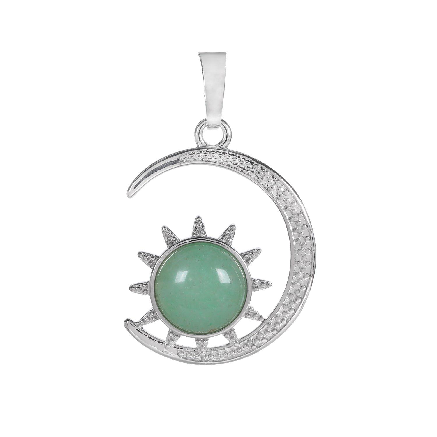 

Креативное ожерелье с подвеской в виде кристалла, солнца и луны Without chain