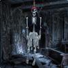 Skeleton with Pirate Costume Spooky Attire Reusable