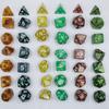 7Pcs/set 7-Die DND Dice Multifacetado Jogo de Mesa D4 D6 D8 D10 D12 D20 Jogo de Dados Jogo de Festa Acrílico Poliédrico Dados TRPG DND
