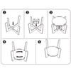Acrylic Coaster Holder,Organizer Drink Storage Display Stand for Club Women Men
