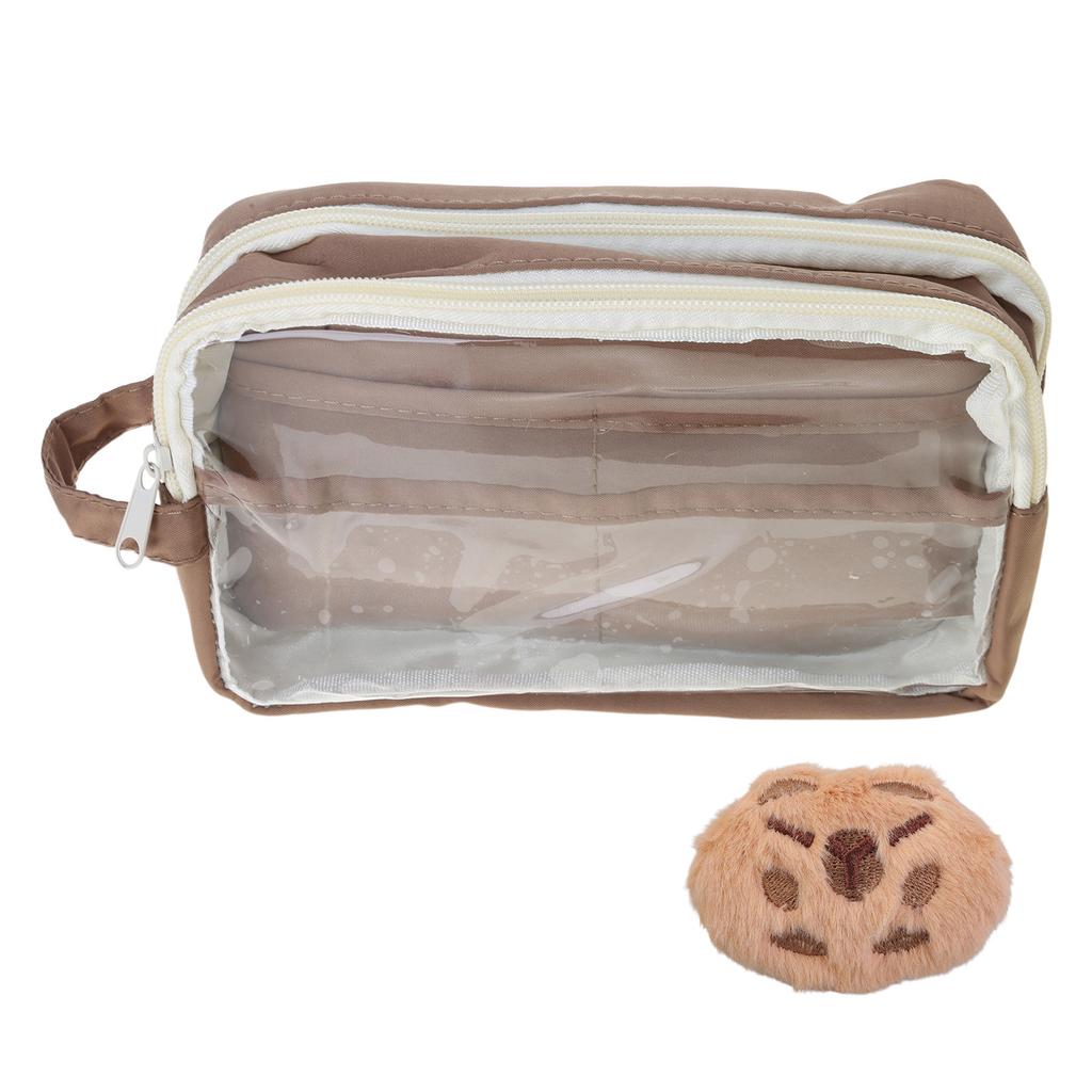 Cartoon Capybara Pencil Case Large Capacity Pencil Holder Aesthetic Pen Bag Lovely Pencil Pouch School Office Supplies