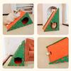 2-in-1 Cat Scratcher House Felt Cat Claw Board Climbing House Fun Cat House  Cat Play