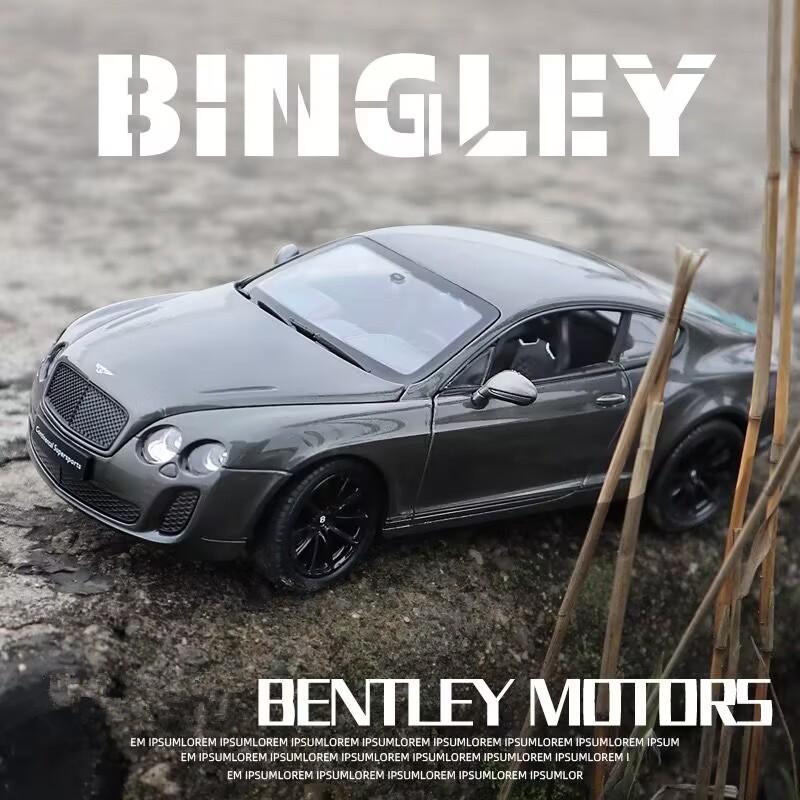 Welly 1/24 Bentley Continental Supersports Alloy Car Model Diecasts Metal Toy Vehicles Car Model Simulation Collection Kids Gift