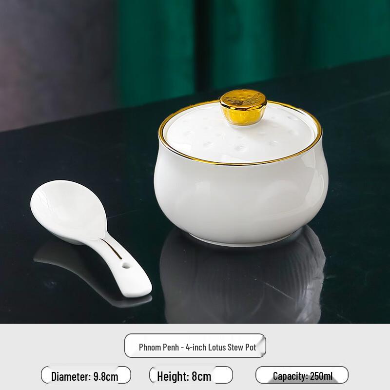 Ceramic Double Boiler Stew Pot