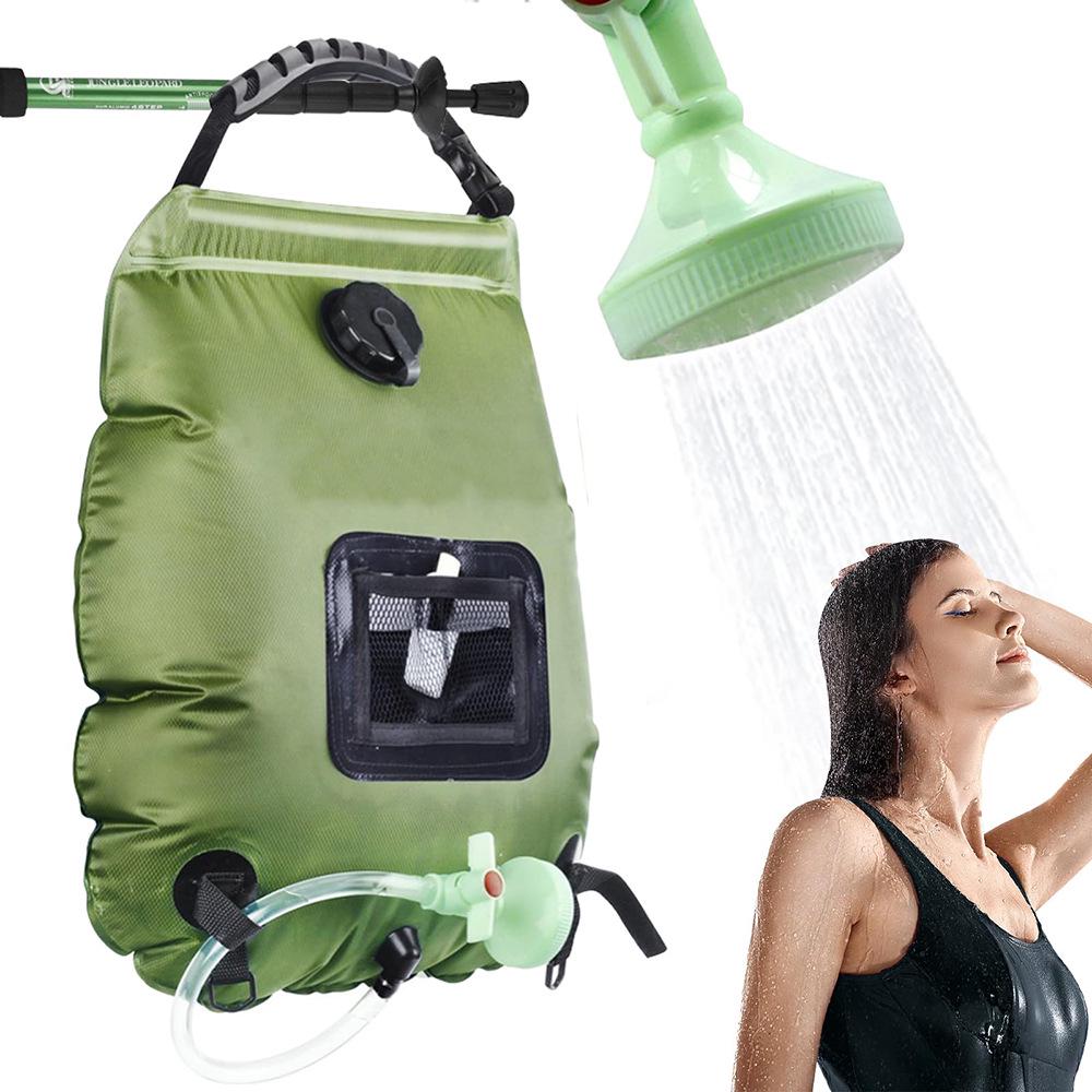 Portable Solar Heated Shower Bag for Outdoor Camping