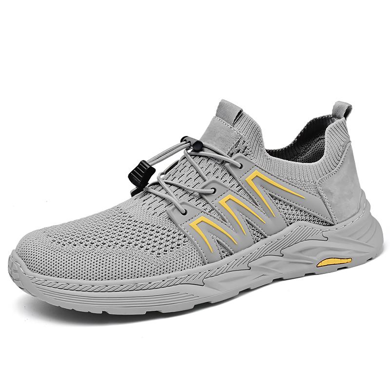 FashionBreathable Men Sport Shoes Simple Breath Mesh Casual Sneakers Lightweight Male Outdoor Running Shoes Lace Up Antiskid Trainers