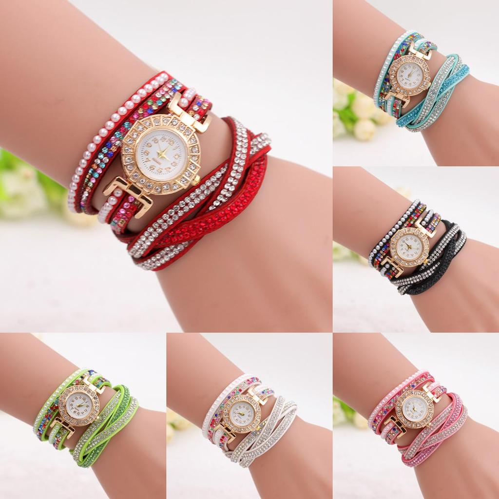 Stylish Women Stainless Steel Bling Rhinestone Bracelet Wristwatch Gift