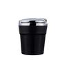 Car Ashtray Convenient LED Night Light with Lid High Strength Metal Ash Storage Holder for Vehicle