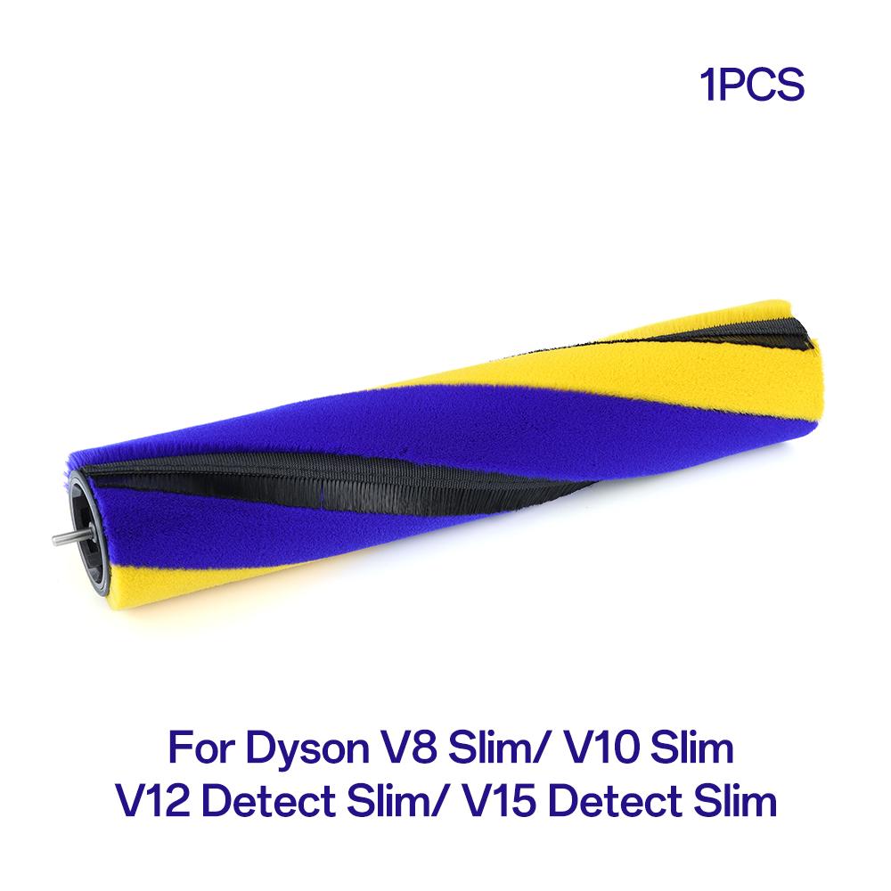 Soft Brush Roller Bar Replacement For Dyson V12/V15 Detect Slim V8 Slim V10 Slim Vacuum Cleaners Replacement Rolling Brush Parts