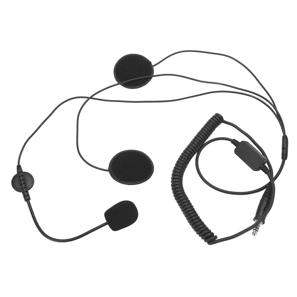 Hjelm Headset Mikrofon Bærbar Dynamisk Støyreduksjon 2 Meter Skjøteledning Heldekkende Hjelm