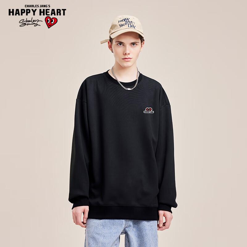 Charles Heart Poker Love Print Crewneck Sweatshirt