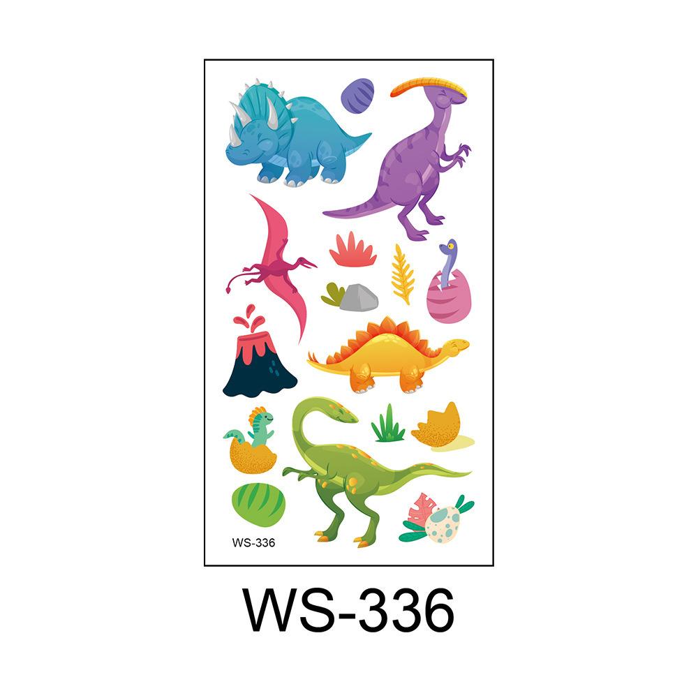 Cross Border Cartoon Children's Dinosaur Tattoo Stickers Kindergarten Party Rewards One-time Waterproof Personalized