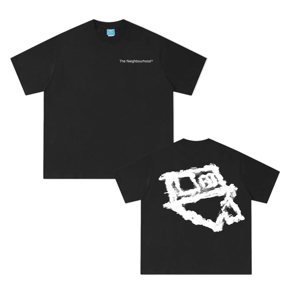 Koszulka HEAD IN THE CLOUDS Nadruk The Neighbourhood Wysoka Jakość TOPY Unisex Lato Bawełna Odzież Damska/Męska