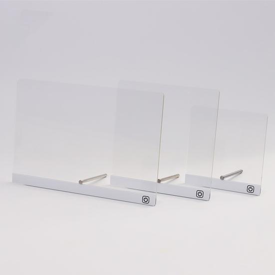 LED Note Board Rechargeable Acrylic Memo Pad Erasable Glowing Message Board To-do List Board Reusable Weekly