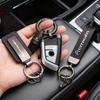 Porte-clés en Cuir de Voiture Style Voiture Emblème Pendentif Métallique Pour C6 C2 2CV VTS DS3 Xsara Cactus Saxo Jumpy C8 C-Elysee C15 C4L