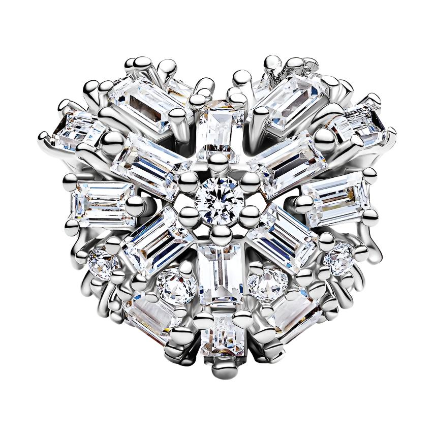 Pandora Unique Heart Design 925 Silver Pendant Women pendant 794240C01 Box